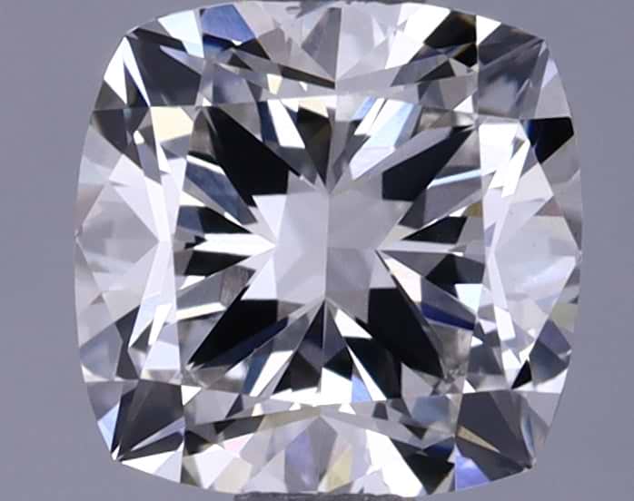 1.36 Carat Cushion Shaped Ideal Cut VVS2 IGI Certified Lab Grown Diamond