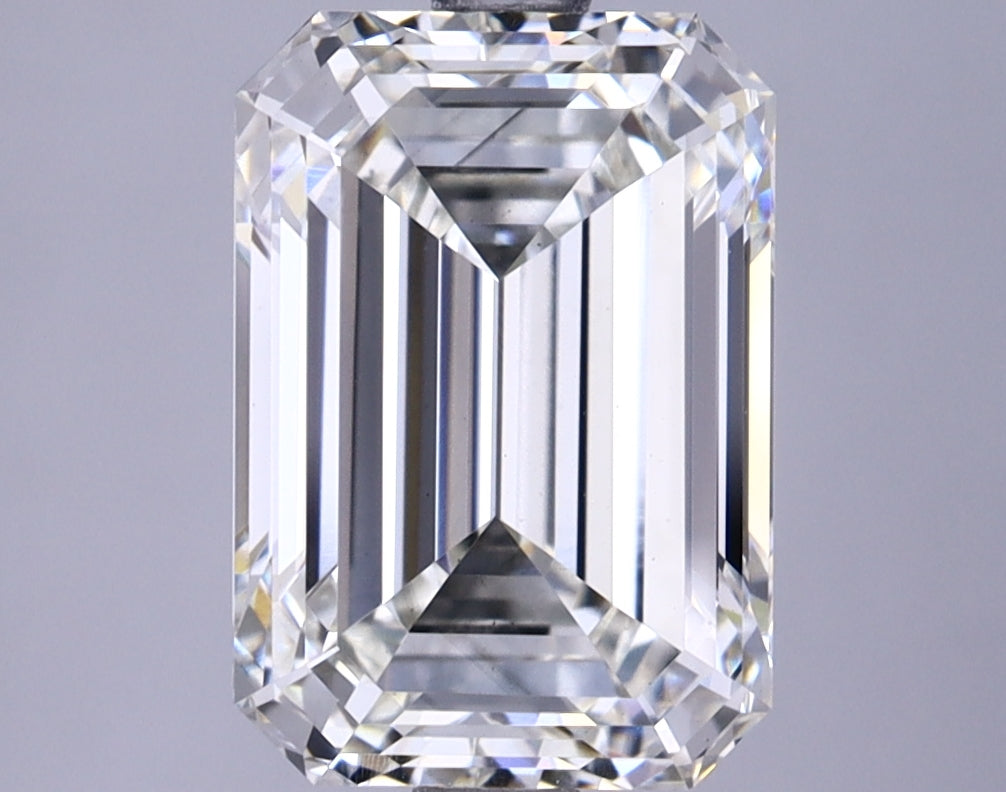 3.78 Carat Emerald Shaped Ideal Cut VS1 IGI Certified Lab Grown Diamond