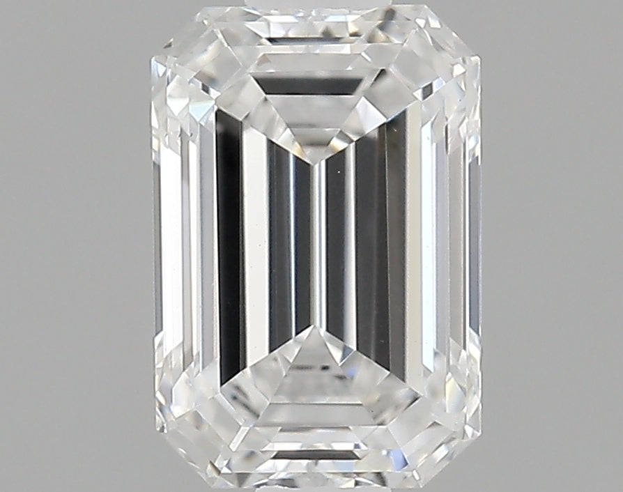 0.86 Carat Emerald Shaped Ideal Cut VVS2 IGI Certified Lab Grown Diamond