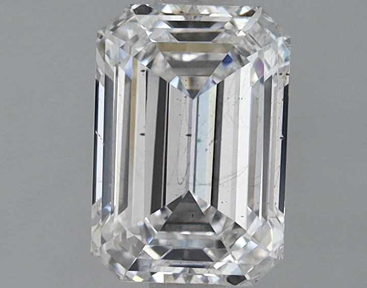 1.48 Carat Emerald Shaped Ideal Cut Si1 Igi Certified Lab Grown Diamond