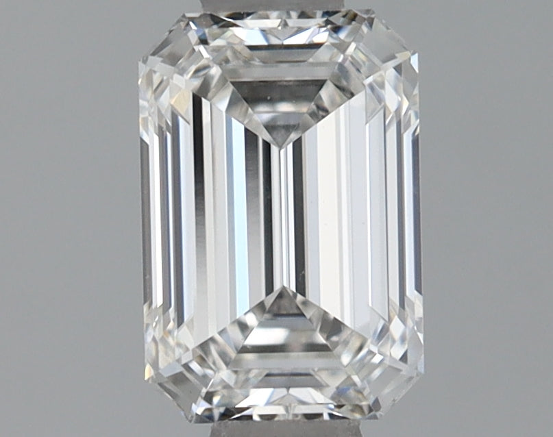 0.85 Carat Emerald Shaped Ideal Cut VVS2 IGI Certified Lab Grown Diamond