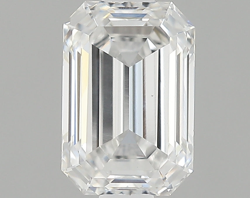 0.81 Carat Emerald Shaped Ideal Cut VVS2 IGI Certified Lab Grown Diamond