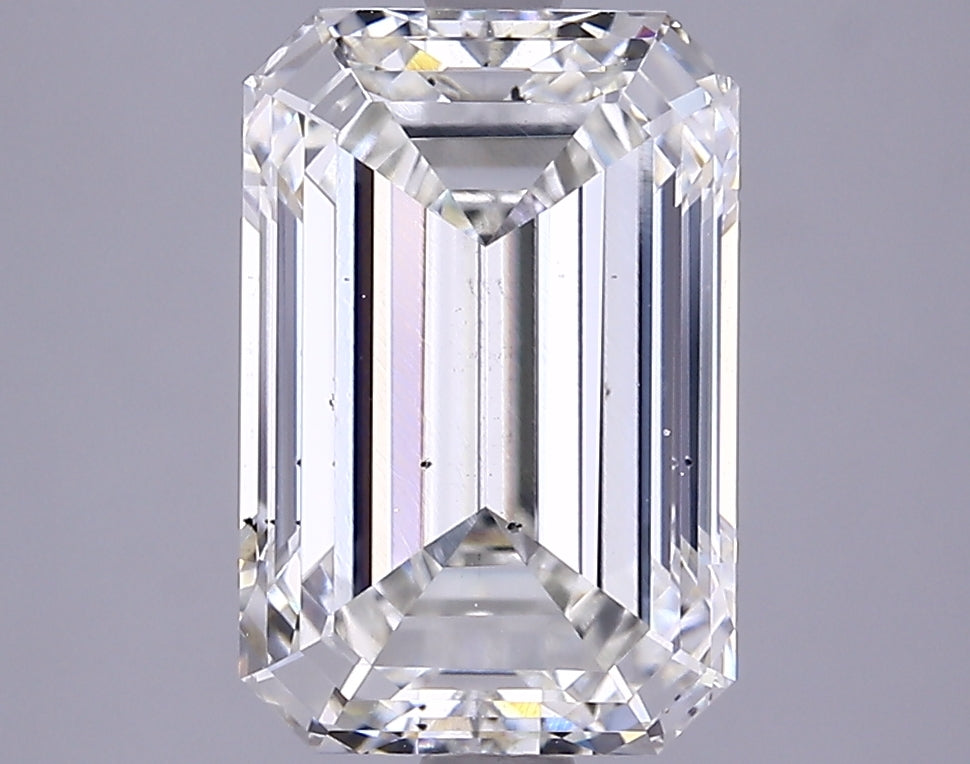 3.85 Carat Emerald Shaped Excellent Cut VS2 IGI Certified Lab Grown Diamond