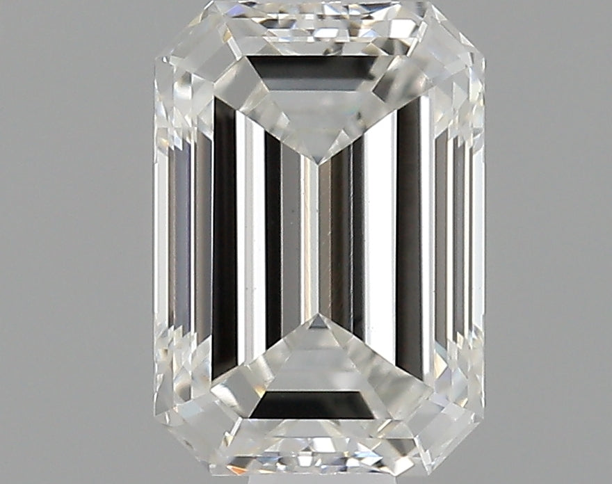 0.73 Carat Emerald Shaped Ideal Cut VVS2 IGI Certified Lab Grown Diamond