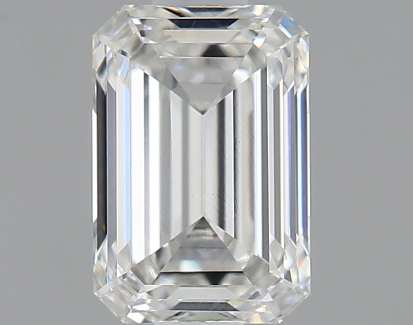0.88 Carat Emerald Shaped Ideal Cut VVS2 IGI Certified Lab Grown Diamond