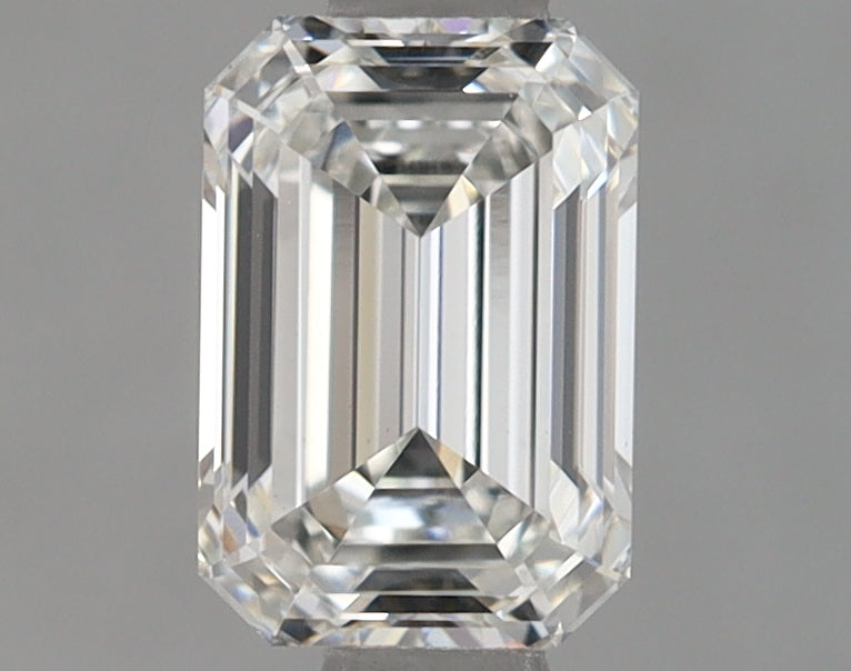 0.86 Carat Emerald Shaped Ideal Cut VVS2 IGI Certified Lab Grown Diamond