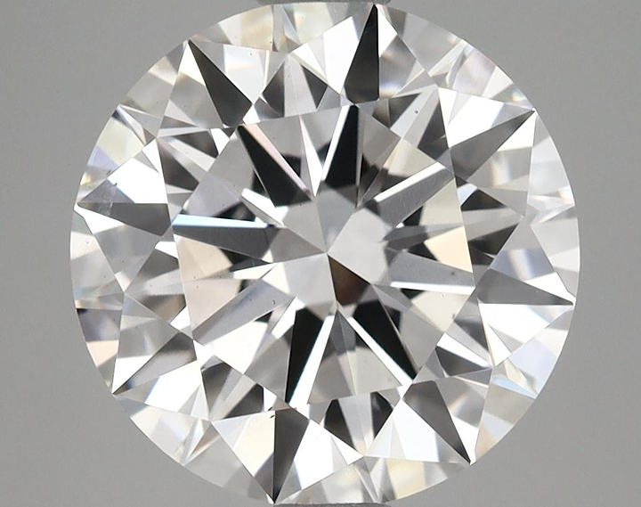 3.55 Carat Round Shaped Excellent Cut SI1 GIA Certified Lab Grown Diamond