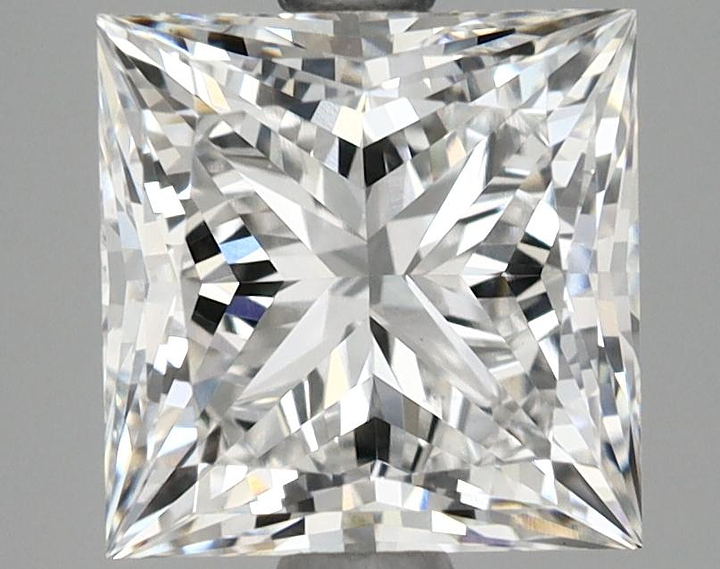 2.53 Carat Princess Shaped Very Good Cut VS1 GIA Certified Lab Grown Diamond