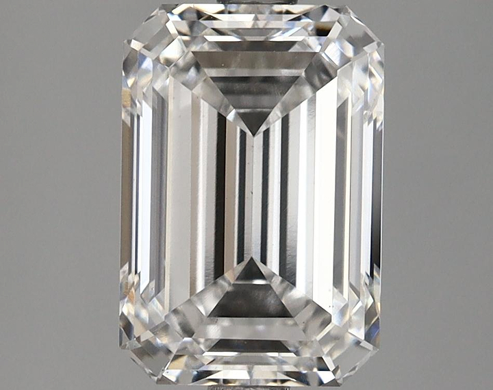 3.15 Carat Emerald Shaped Ideal Cut VS1 GIA Certified Lab Grown Diamond
