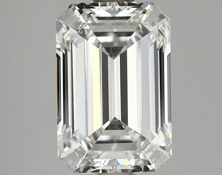 2.07 Carat Emerald Shaped Very Good Cut VVS2 GIA Certified Lab Grown Diamond