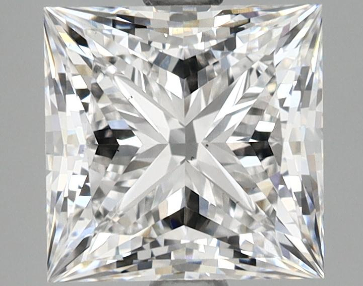 2.57 Carat Princess Shaped Ideal Cut VS2 GIA Certified Lab Grown Diamond