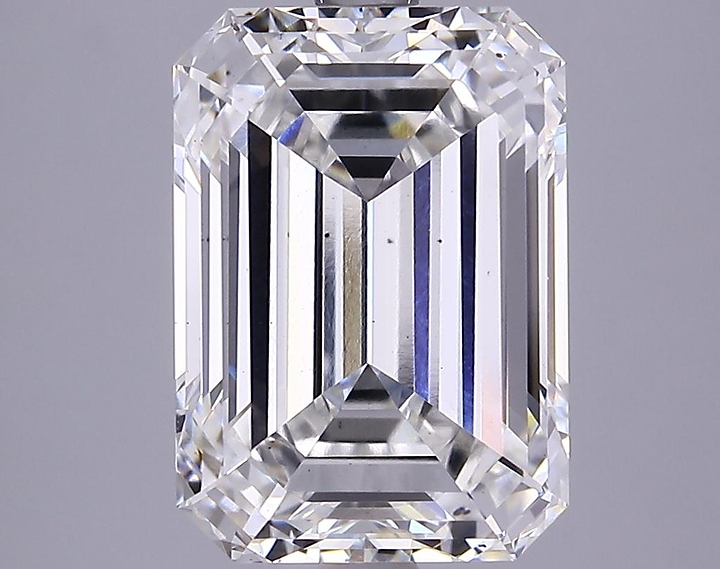 5.05 Carat Emerald Shaped Ideal Cut SI1 GIA Certified Lab Grown Diamond