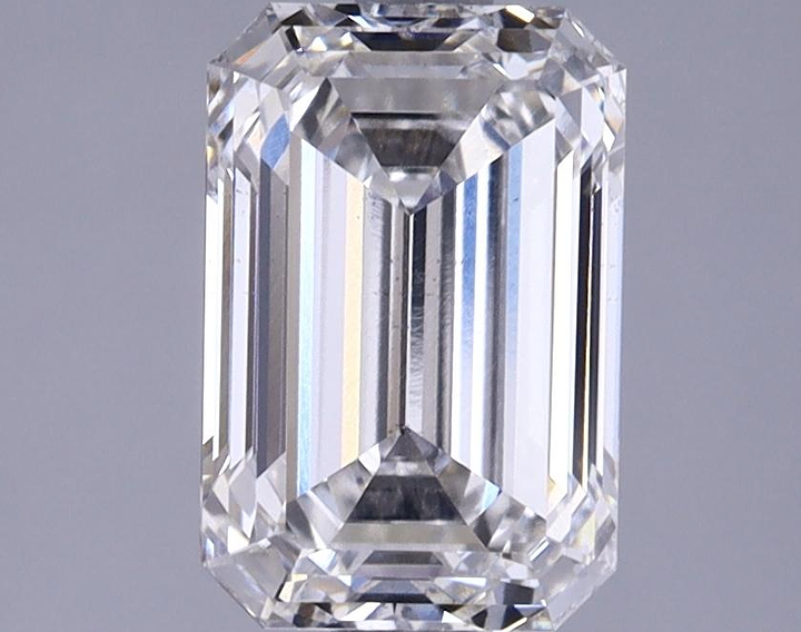 2.12 Carat Emerald Shaped Very Good Cut VS2 GIA Certified Lab Grown Diamond