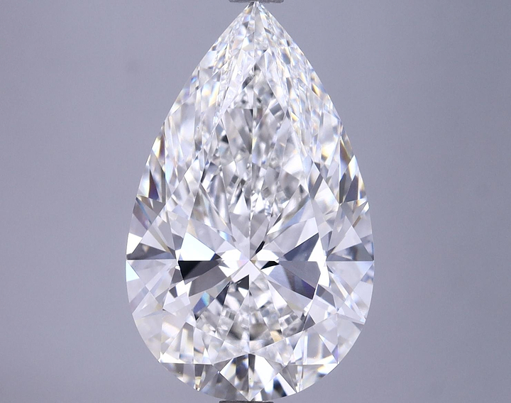 5.14 Carat Pear Shaped Very Good Cut VS2 GIA Certified Lab Grown Diamond