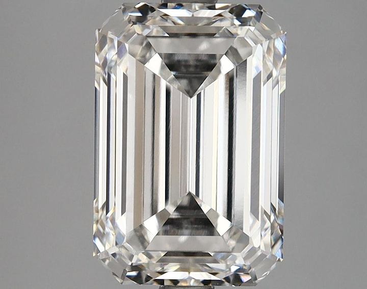3.67 Carat Emerald Shaped Ideal Cut VVS2 GIA Certified Lab Grown Diamond