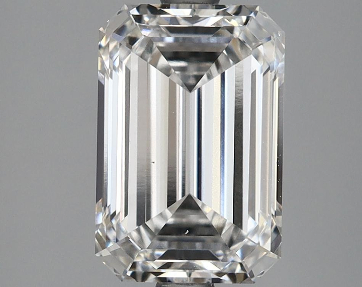 3.02 Carat Emerald Shaped Excellent Cut VS1 GIA Certified Lab Grown Diamond