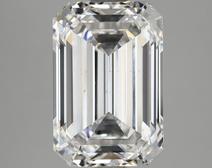 3.14 Carat Emerald Shaped Excellent Cut VS2 GIA Certified Lab Grown Diamond