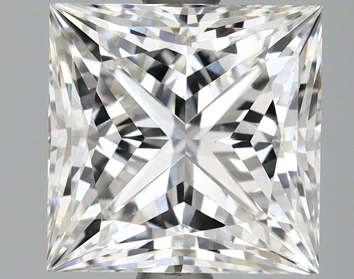 2.62 Carat Princess Shaped Ideal Cut VS1 GIA Certified Lab Grown Diamond
