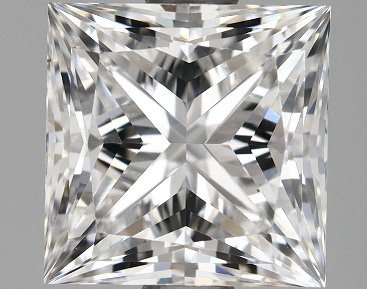 1.62 Carat Princess Shaped Very Good Cut VS1 GIA Certified Lab Grown Diamond