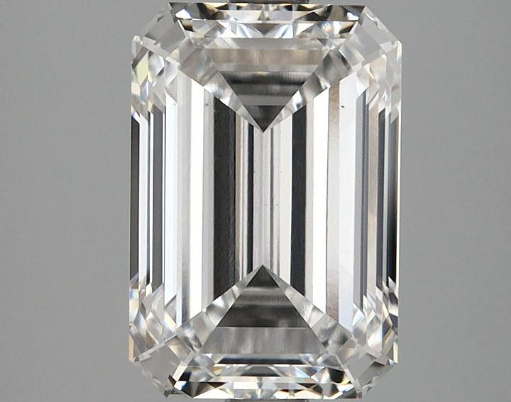 3.06 Carat Emerald Shaped Ideal Cut VS1 GIA Certified Lab Grown Diamond