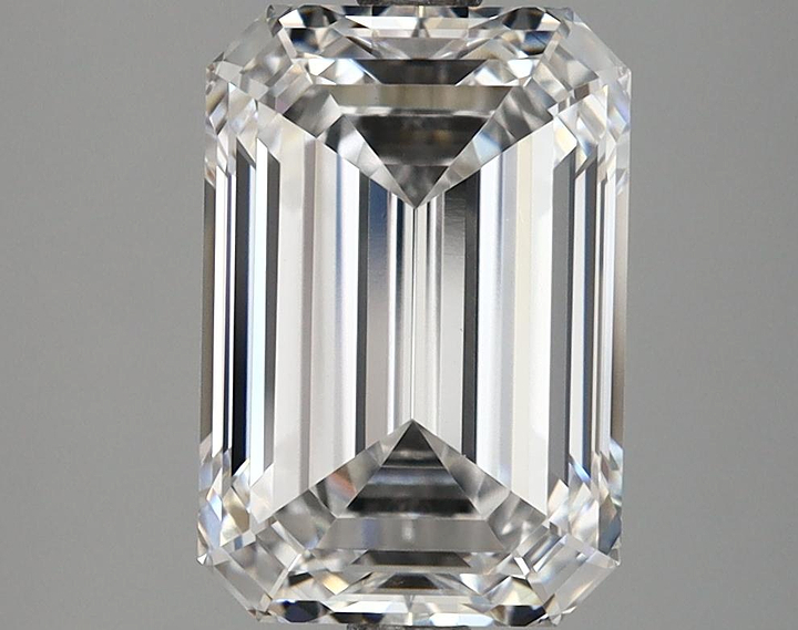 3.69 Carat Emerald Shaped Ideal Cut VS1 GIA Certified Lab Grown Diamond