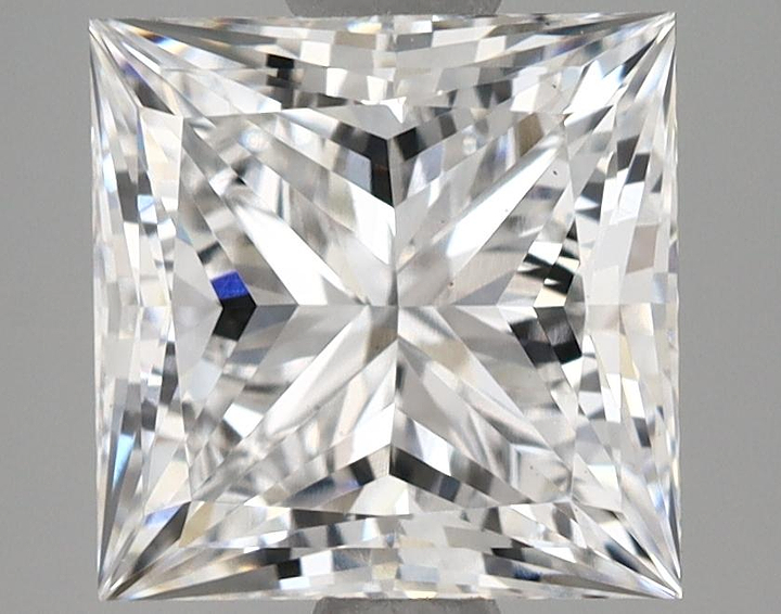 2.58 Carat Princess Shaped Very Good Cut VS2 GIA Certified Lab Grown Diamond