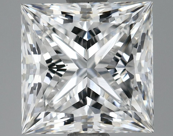 2.14 Carat Princess Shaped Ideal Cut VS1 GIA Certified Lab Grown Diamond
