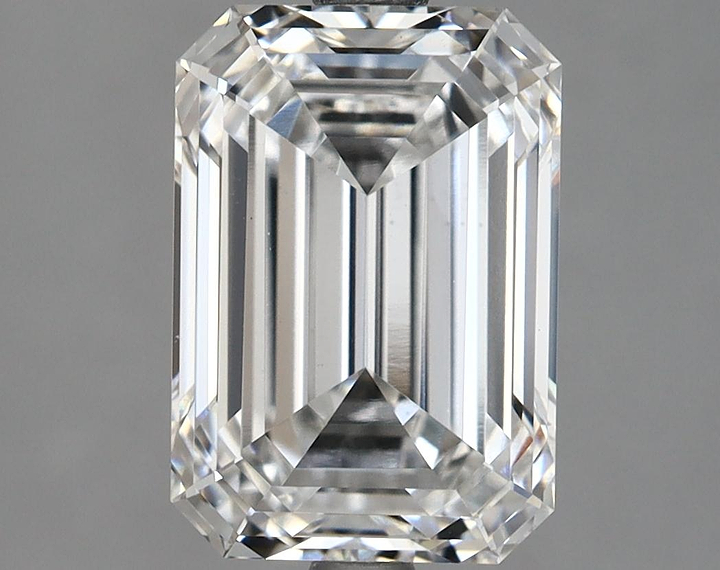 3.42 Carat Emerald Shaped Ideal Cut VS1 GIA Certified Lab Grown Diamond