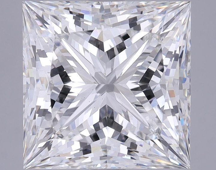 5.09 Carat Princess Shaped Ideal Cut VS1 GIA Certified Lab Grown Diamond