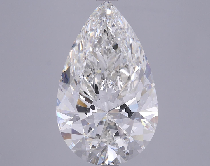 5.41 Carat Pear Shaped Ideal Cut VS1 GIA Certified Lab Grown Diamond