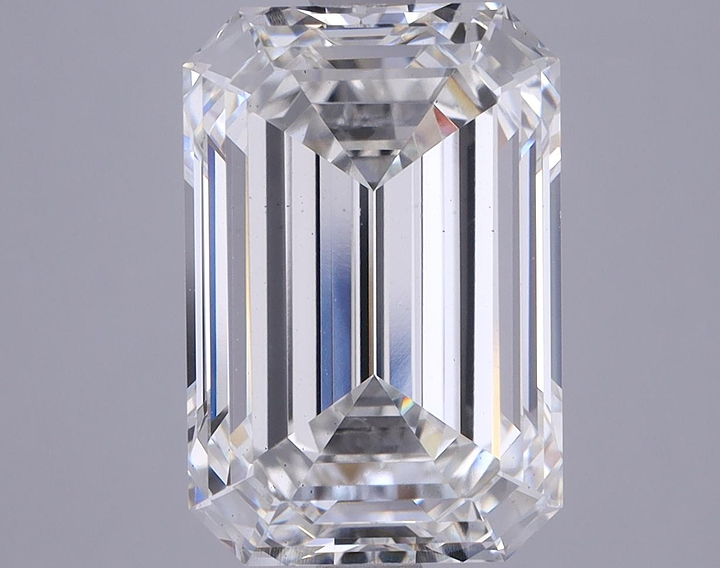 5.06 Carat Emerald Shaped Excellent Cut VS2 GIA Certified Lab Grown Diamond