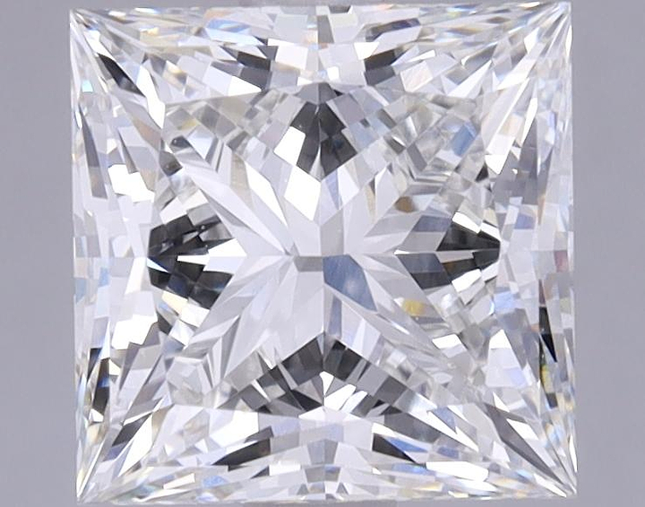 2.63 Carat Princess Shaped Very Good Cut VVS2 GIA Certified Lab Grown Diamond