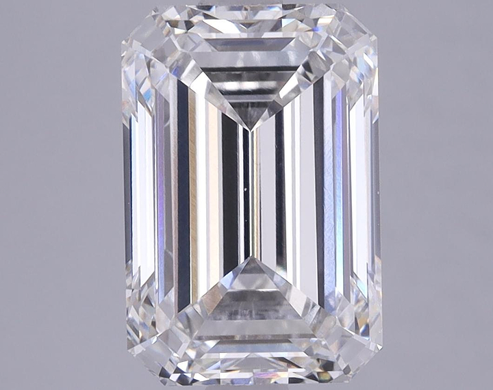 3.59 Carat Emerald Shaped Excellent Cut VVS2 GIA Certified Lab Grown Diamond