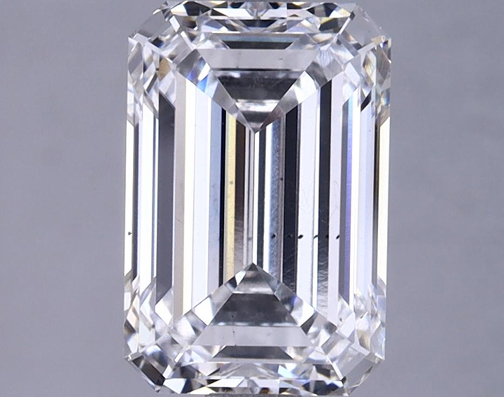 2.88 Carat Emerald Shaped Excellent Cut SI1 GIA Certified Lab Grown Diamond