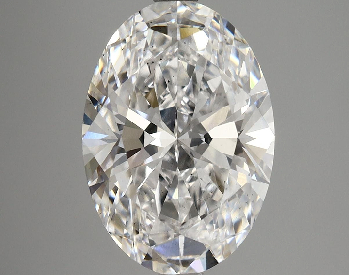 4.12 Carat Oval Shaped Ideal Cut SI1 GIA Certified Lab Grown Diamond