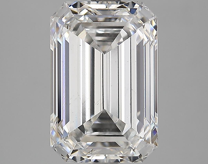 4.43 Carat Emerald Shaped Excellent Cut VS2 GIA Certified Lab Grown Diamond