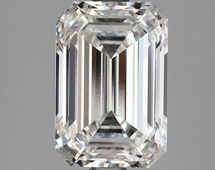 2.52 Carat Emerald Shaped Excellent Cut VVS2 GIA Certified Lab Grown Diamond