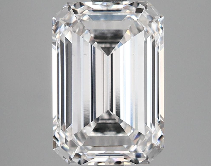 3.58 Carat Emerald Shaped Ideal Cut VS2 GIA Certified Lab Grown Diamond