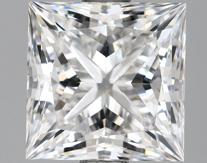 1.96 Carat Princess Shaped Very Good Cut VS1 GIA Certified Lab Grown Diamond