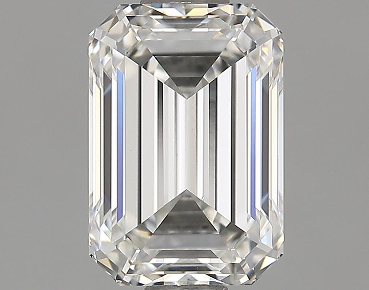 1.35 Carat Emerald Shaped Ideal Cut VVS2 IGI Certified Lab Grown Diamond