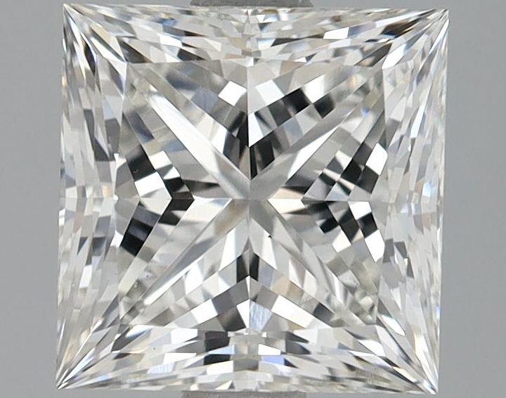 1.74 Carat Princess Shaped Ideal Cut VS2 IGI Certified Lab Grown Diamond