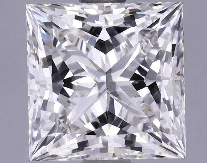 2.21 Carat Princess Shaped Ideal Cut VS2 GIA Certified Lab Grown Diamond