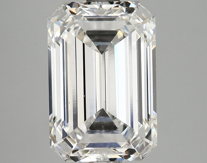 3.18 Carat Emerald Shaped Very Good Cut VS2 GIA Certified Lab Grown Diamond