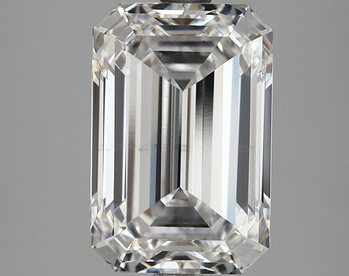 4.03 Carat Emerald Shaped Excellent Cut SI1 GIA Certified Lab Grown Diamond