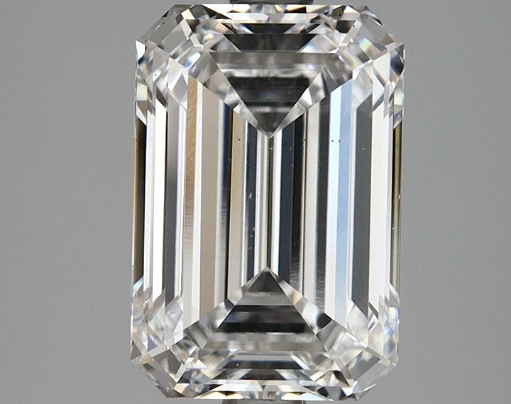 3.04 Carat Emerald Shaped Ideal Cut VS2 GIA Certified Lab Grown Diamond