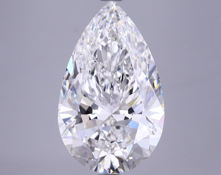 5.67 Carat Pear Shaped Ideal Cut SI1 GIA Certified Lab Grown Diamond