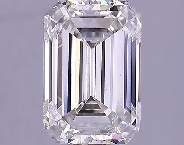 2.25 Carat Emerald Shaped Very Good Cut VS2 GIA Certified Lab Grown Diamond