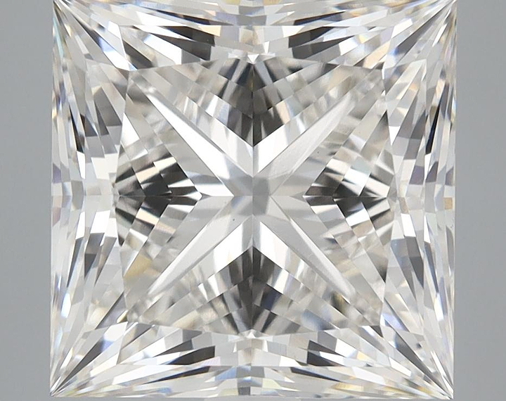 7.21 Carat Princess Shaped Ideal Cut VVS2 IGI Certified Lab Grown Diamond