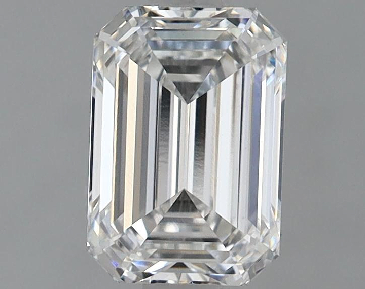 1.33 Carat Emerald Shaped Ideal Cut VVS2 IGI Certified Lab Grown Diamond