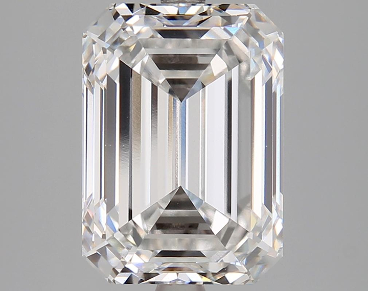 5.55 Carat Emerald Shaped Ideal Cut VVS2 IGI Certified Lab Grown Diamond
